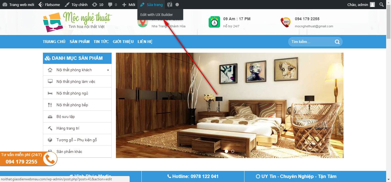 1 them san pham len danh muc website elamwerb huong dan thiet ke web mien phi
