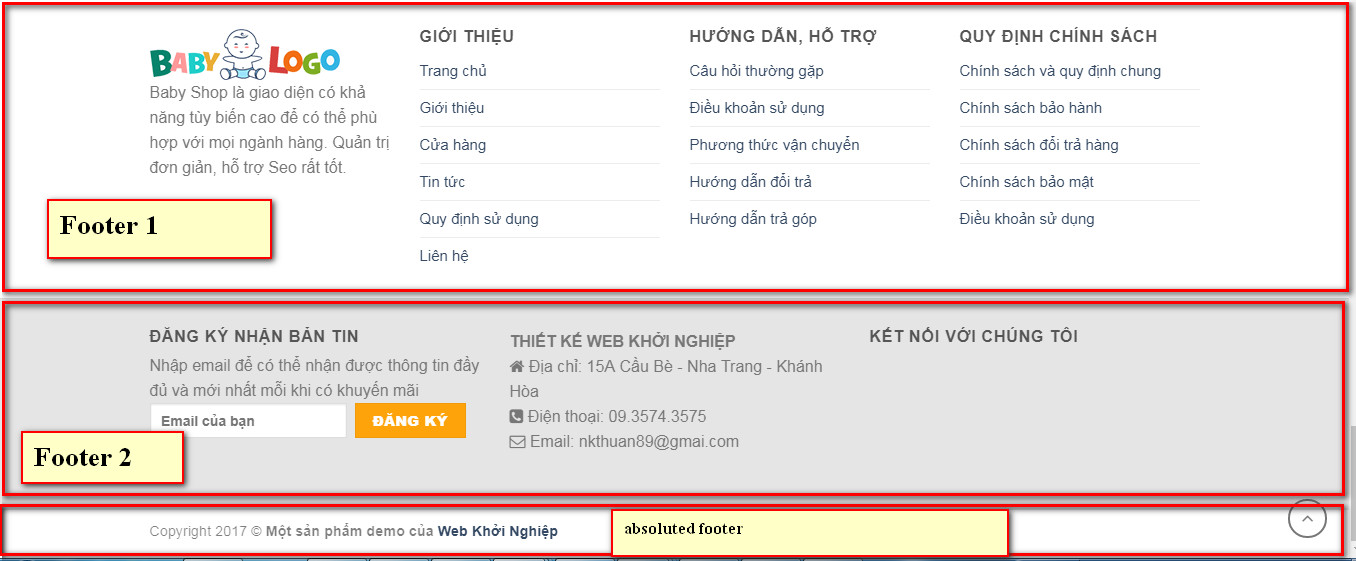 2 lam sao thay doi noi dung footer huong dan thiet ke web de hieu nhat