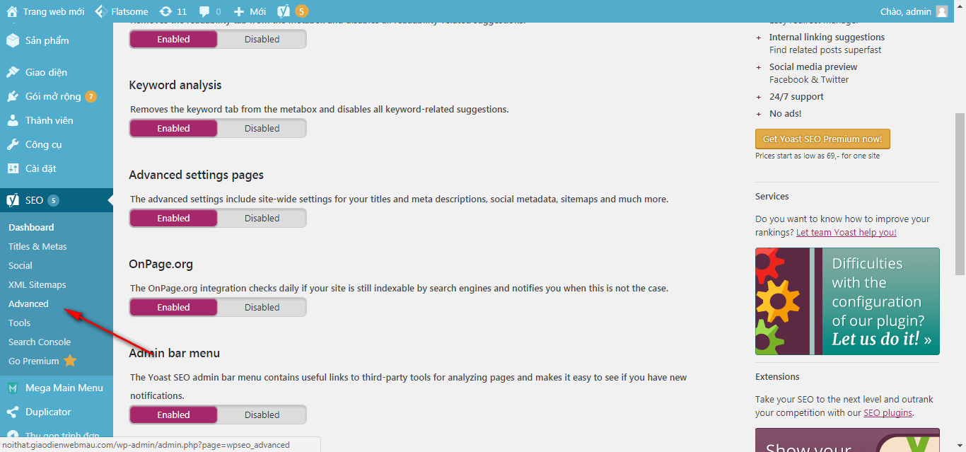 2 lam sao xoa bo nhung slug khong can thiet tren url trang web