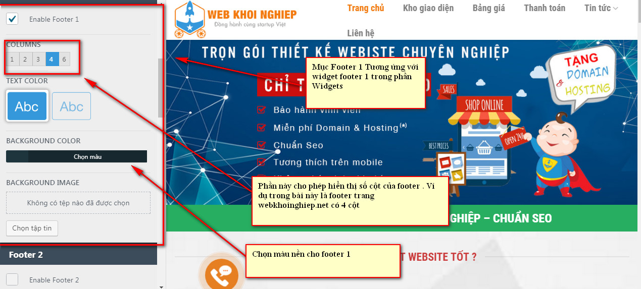 4 lam sao thay doi noi dung footer huong dan thiet ke web de hieu nhat
