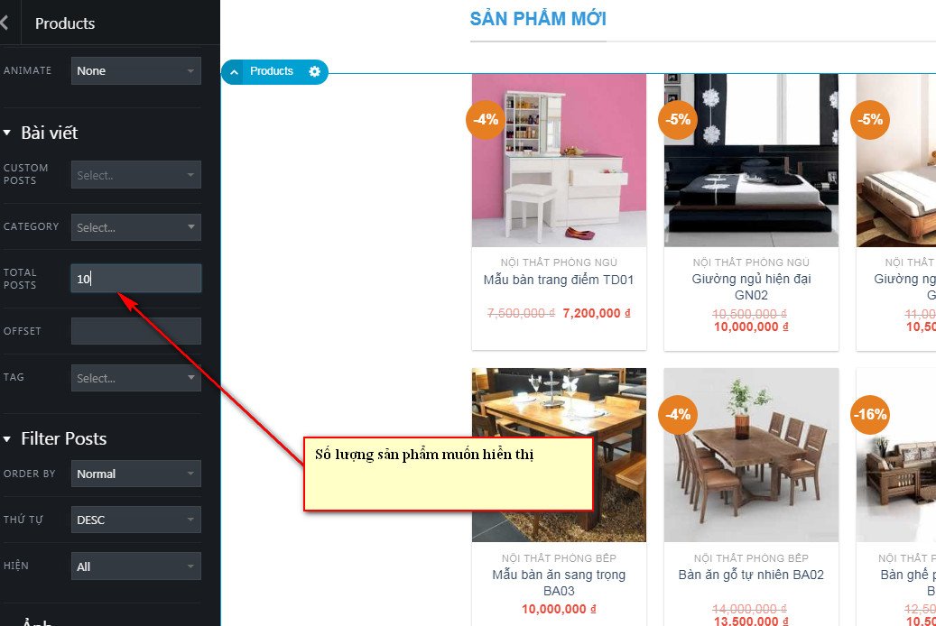 7 them san pham len danh muc website elamwerb huong dan thiet ke web mien phi