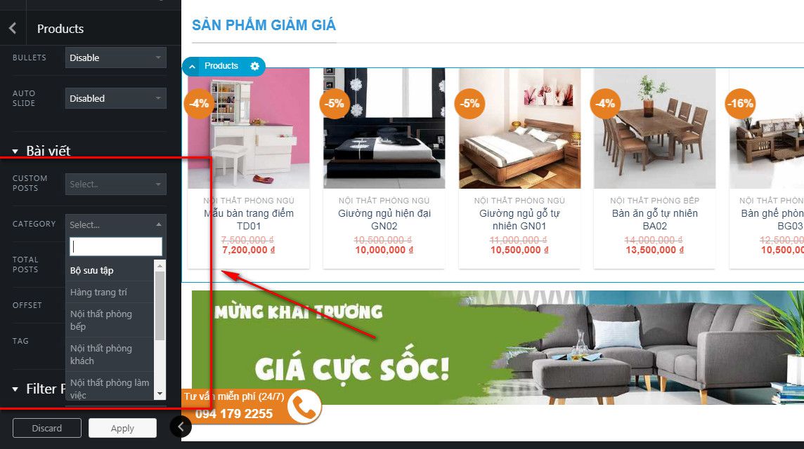 8 lam sao de thay doi banner va text thiet ke website elamweb