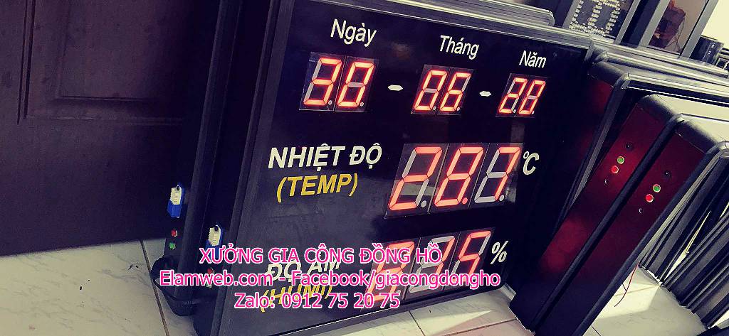 Địa chỉ làm đồng hồ vạn niên led giá tốt tại Vũng Tàu 27 lap rap dong ho dien tu