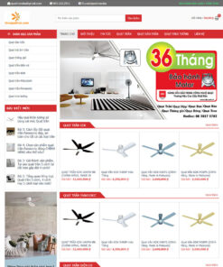 Theme wordpress bán quạt trần